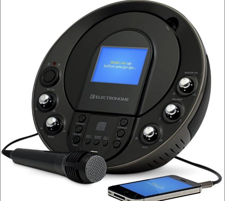 Electrohome Portable Karaoke 750x668 1 - 4 Best Home Karaoke Machine Microphone Systems In 2021