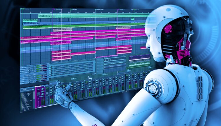 uses AI in music 750x428 1 - Biometric Playlist and Digital Artists: How Artificial Intelligence is Changing Contemporary Music